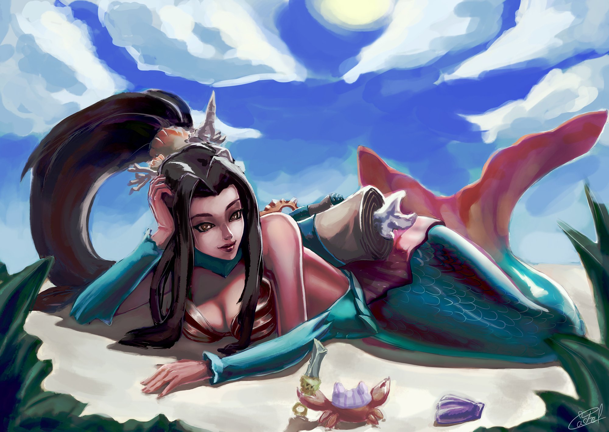 Mermaid Ying by @skyrimDOS on Twitter! : r/Paladins