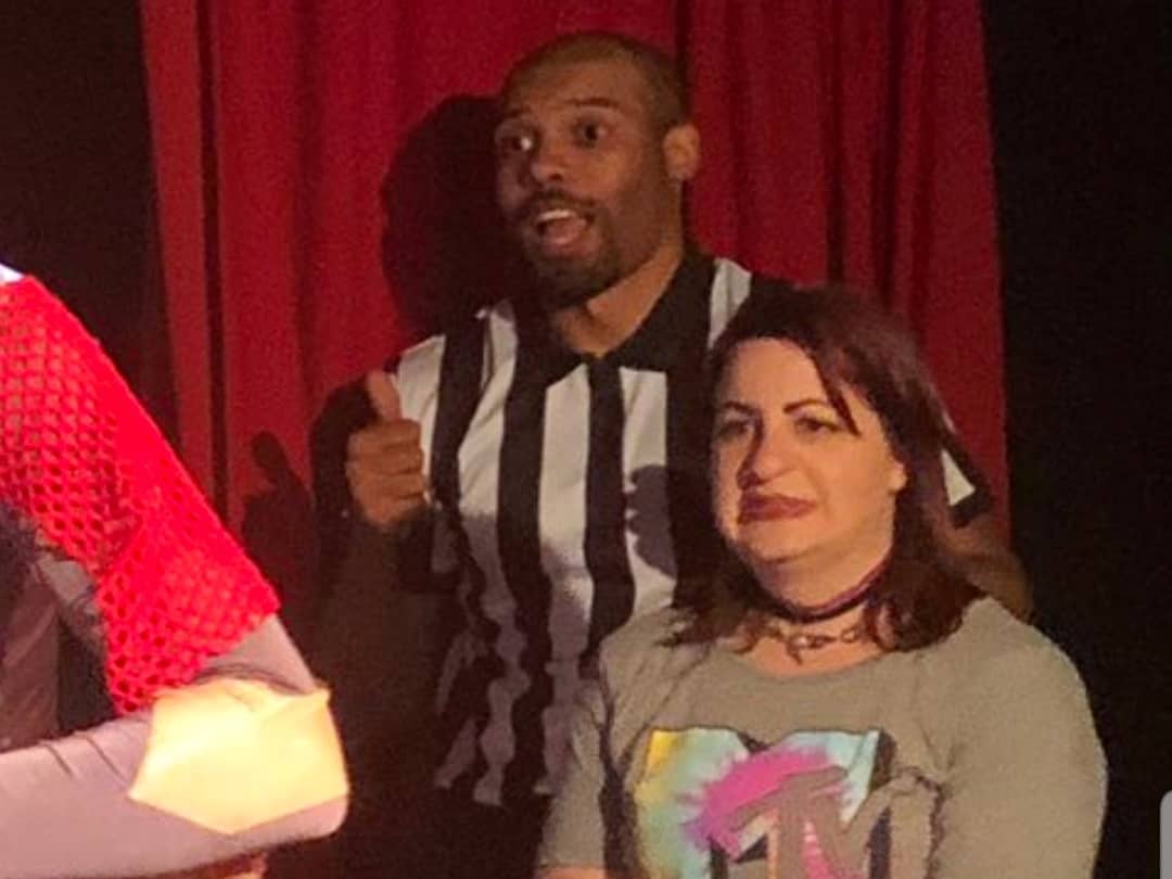 NatStalgia_XSW's tweet image. That face you make when @MaryMary_XSW starts stripping to seduce @DatCajunCrawdad. 😂 #XSWLive #XSW