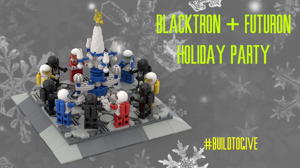 o_moc's tweet photo. Ornament #27
"Blackton + Futuron Holiday Party"
Even #blacktron and #futuron can't resist the holidays.  Together these two factions came together to #rebuildtheworld 
#buildtogive #LEGO @BlacktronSF https://t.co/XU2NGMouF3