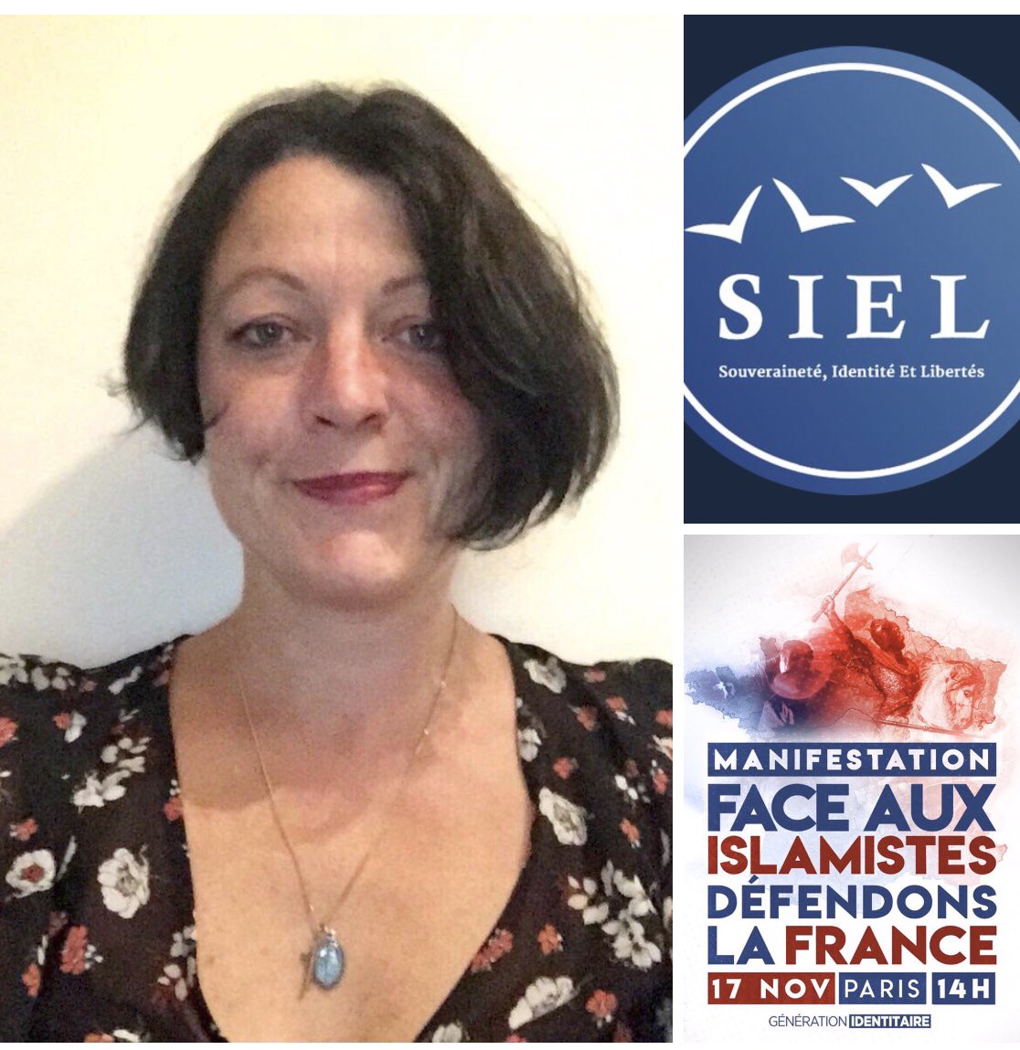 Le #SIEL, avec Christine Le Guen, aux côtés de #GénérationIdentitaire, pour défendre la France et dire Non à l’islamisme !
Paris - 17 novembre 2019