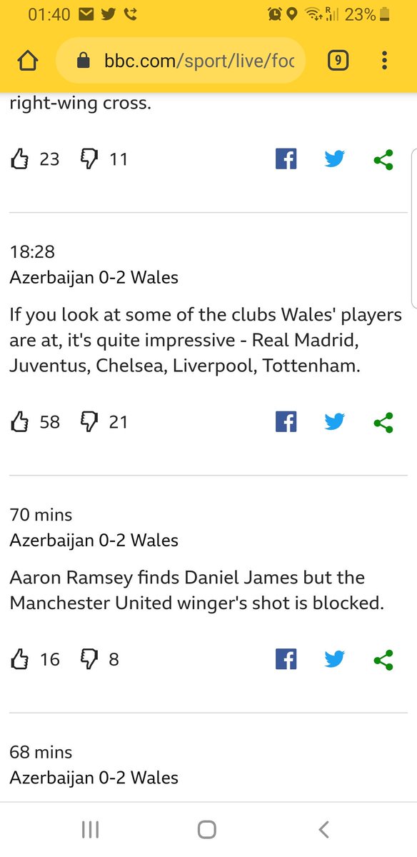 NickDBlue's tweet image. Having a dig at #manchesterunited without even realising it 😂😂 #wales #mufc #bbcfootball