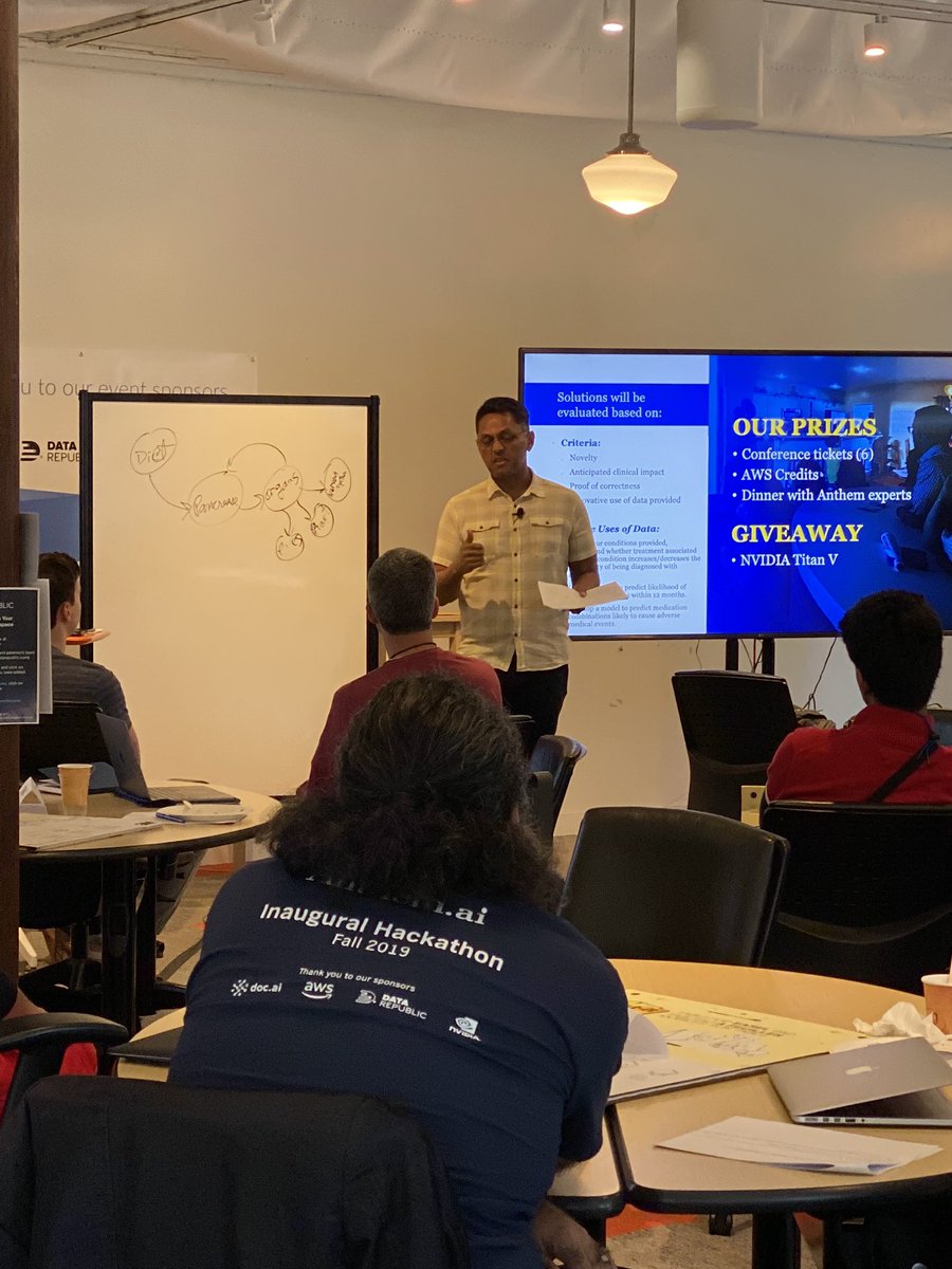 Dr. Dave Prakash from <a href="/AnthemInc/">Elevance Health</a> ai talking about diabetes and why this can be a data problem. Young minds tackling hard problems with AI and healthcare - my optimism for the future continues to rise 😀. With
<a href="/_doc_ai/">doc.ai</a> #ai #health