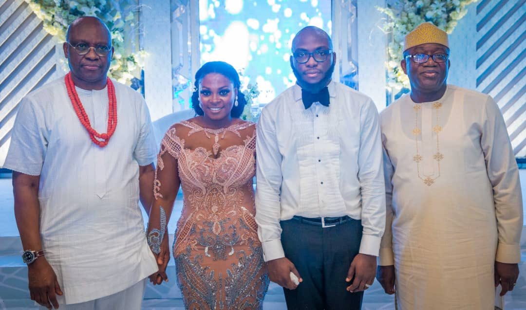 ekitistategov's tweet image. Today, Governor Kayode Fayemi @kfayemi attended the wedding ceremony of Mr. Ayodele Fayose’s son, Tomiwa Fayose in Lagos. 

#PoliticsWithoutBitterness
#EkitiFirst
#JKFOmoluabi