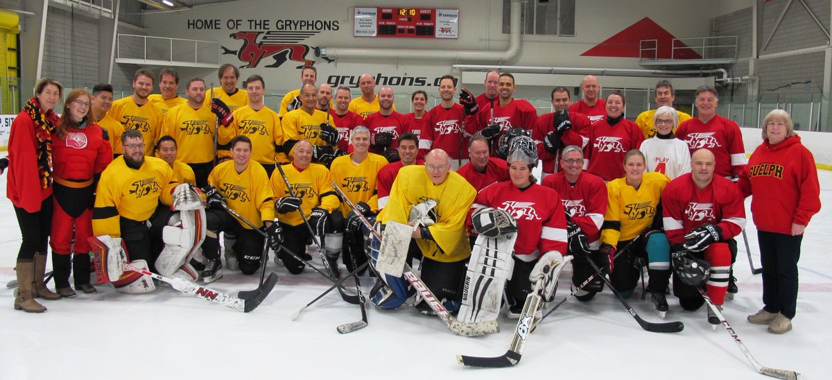 United Way hockey !  Yesterday,my son Scott and I held our 8th annual United Way Hockey Marathon event to support the U of G's 2019 campaign.  A four hour game ended up a win for United Way !  We raised $4601 through generous donations of the players. How Canadian is that, eh ?!