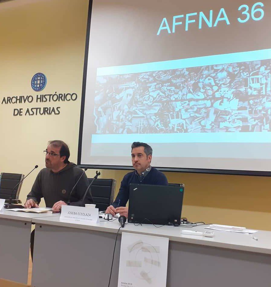 Nuestro compañero <a href="/josebaeceolaza/">Joseba Eceolaza</a> ha explicado hoy en Oviedo la trayectoria de Affna36, antes representantes del Gobierno de Navarra han descrito la enorme tarea hecha hasta ahora. Nos alegramos de que nuestra experiencia sirva en otros sitios #memoriademocratica