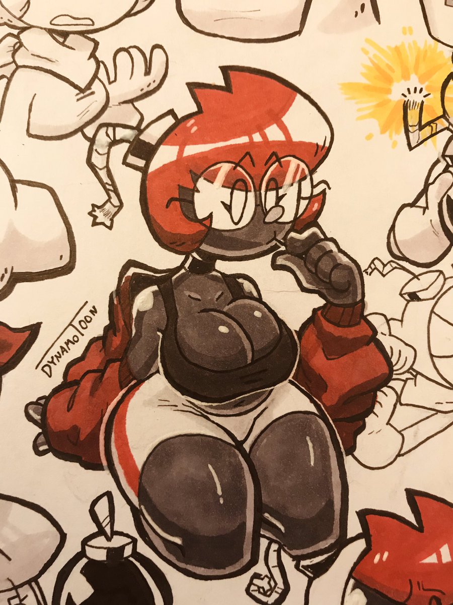 Wanted to see if I could ink up a whole page and who better to do