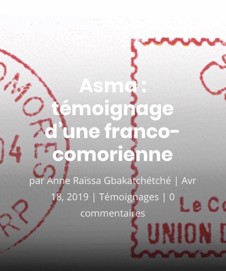 ayika_a's tweet photo. « Le racisme et la discrimination sont ancrés dans notre histoire, et le meilleur moyen de les combattre est pour moi de continuer à en parler et dénoncer, de ne pas laisser certaines situations se perpétuer en se disant que de toute manière c’est comme ça... 1/2 https://t.co/Q3UvHc9hiz