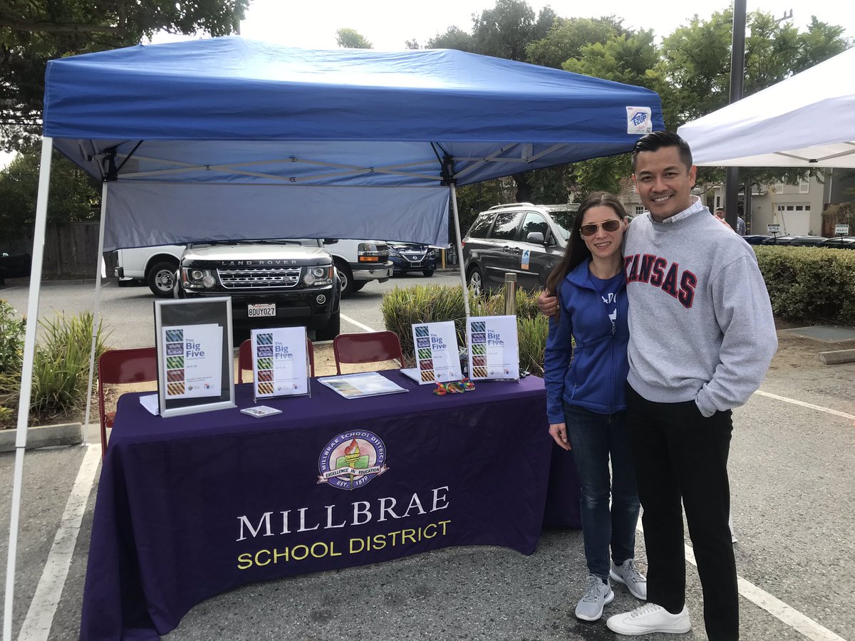MillbraeSchoolD's tweet photo. Millbrae Disaster Preparedness Day 2019; San Mateo County Big 5 - MESD Supt. &amp; Meadows Principal https://t.co/UizO7WqoTK