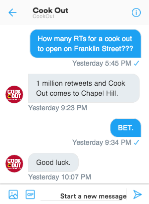 HeelsAreHome's tweet photo. THIS IS NOT A DRILL PEOPLE!!!! 

RT to bring Cook Out to Chapel Hill!!! https://t.co/8IbIz5H8eM