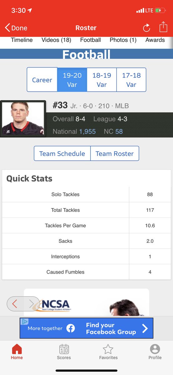Jharrelson45's tweet photo. I produce on and off the field here are my grades so far and my stats for the regular season. #GL33 https://t.co/koHYbUs8fS
