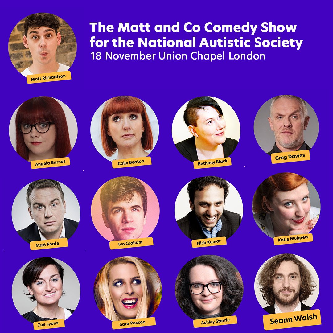 SezFrancis1's tweet image. I am so excited for the Matt &amp;amp; Co Comedy Show next Monday; last year was a blast and I know this year's going to be amazing with lots of laughter and a great line up too. I want to say a massive thank you to @Autism for gifting me tickets, there are still some available too. 🦋✨