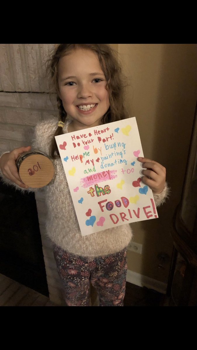Using our Essential Question “What makes a community great?”, Mariana followed in the footsteps of many children we read about helping their community. Mariana sold her paintings she made and raised $201 for our Student Council Food Drive. <a href="/D45Westmore/">Westmore School</a> <a href="/D45Schools/">School District 45</a>