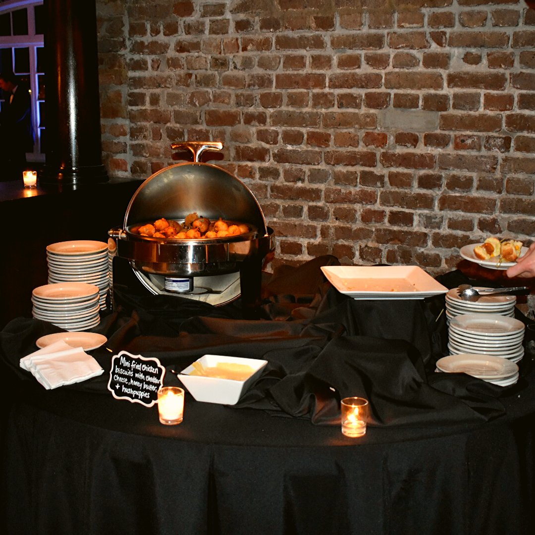 Our General Admission ticket includes an all inclusive bar, food stations, and champagne toast at midnight. Get your tickets at historicricemill.net or give us a call at 843.723.7952.