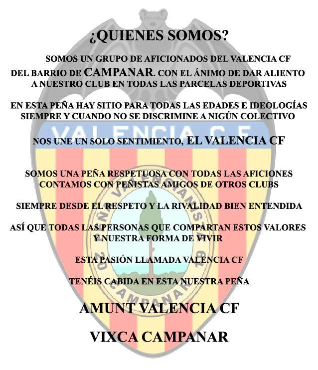 PEÑA VALENCIANISTA CAMPANAR tweet media
