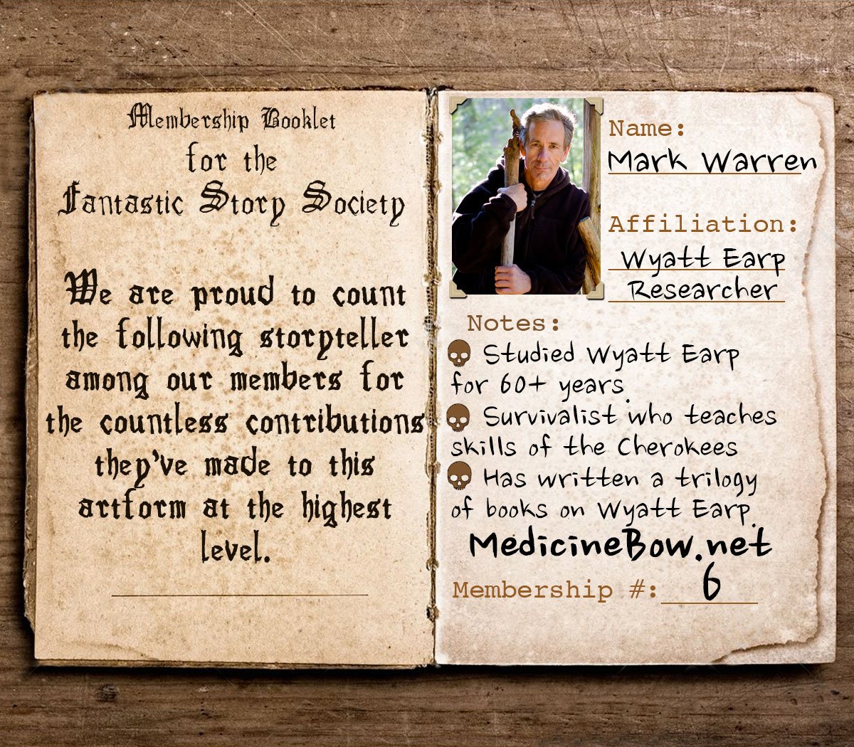 FantasticGhosty's tweet photo. Spinning fantastic stories of the #OldWest, #gunfighters &amp; #pioneerLife, we bring on author #MarkWarren, to perform a deep deep dive into one of the most amazing people of all time. #WyattEarp &amp; his stories are true... Listen at https://t.co/U54qDrxtUp https://t.co/6sjgTqMldL