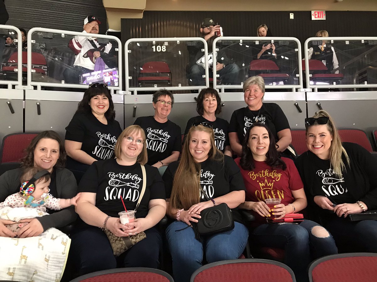 #Ourpack in Arizona watching the Calgary Flames