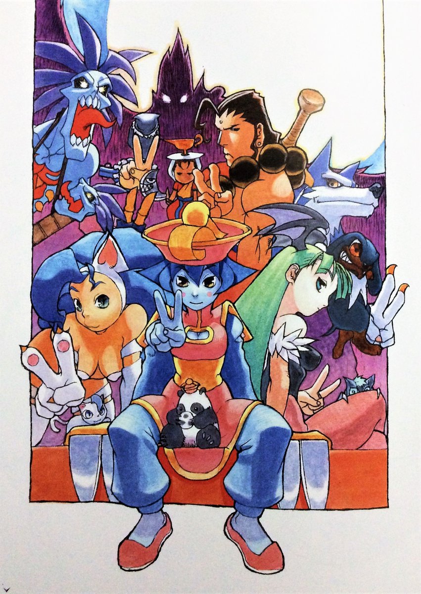 7. Darkstalkers Revenge. The sequel to Night Warriors was released in 1995, and introduced the concept of “Dark Hunters” with the addition of Donovan & Hsien-Ko. Character designer this time being series newcomer Daigo Ikeno.