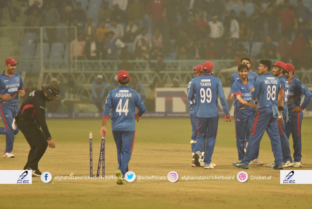 Congratulations blue tigers , what a spell by the inform Karim Janat. Please always support your team , they are one team that represents and plays for Afghanistan.