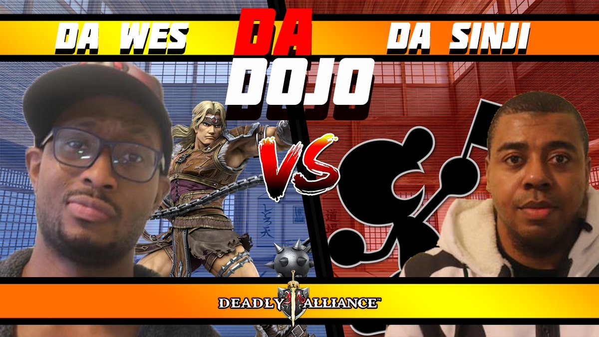 TeamDAsmash's tweet photo. DA DOJO# 1
@Legendarywes7
vs
@Sinji93
https://t.co/33pLVtrPj4
#DADOJO
#SuperSmashBrosUltimate https://t.co/GWXalXgMkl