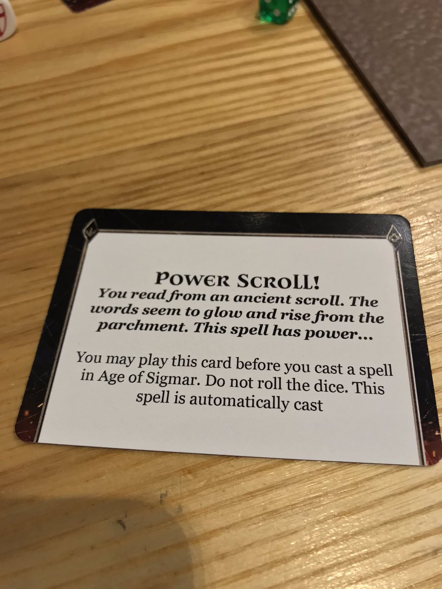 HadrielCaine's tweet image. #warcry custom scenario and cards this evening in bugmans. Amazing fun. Wonderful print quality too. As good as the main game. Great fun. #forbiddenpower #midnighttomb