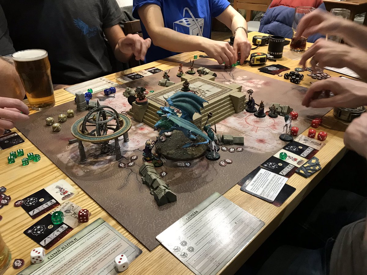 HadrielCaine's tweet image. #warcry custom scenario and cards this evening in bugmans. Amazing fun. Wonderful print quality too. As good as the main game. Great fun. #forbiddenpower #midnighttomb