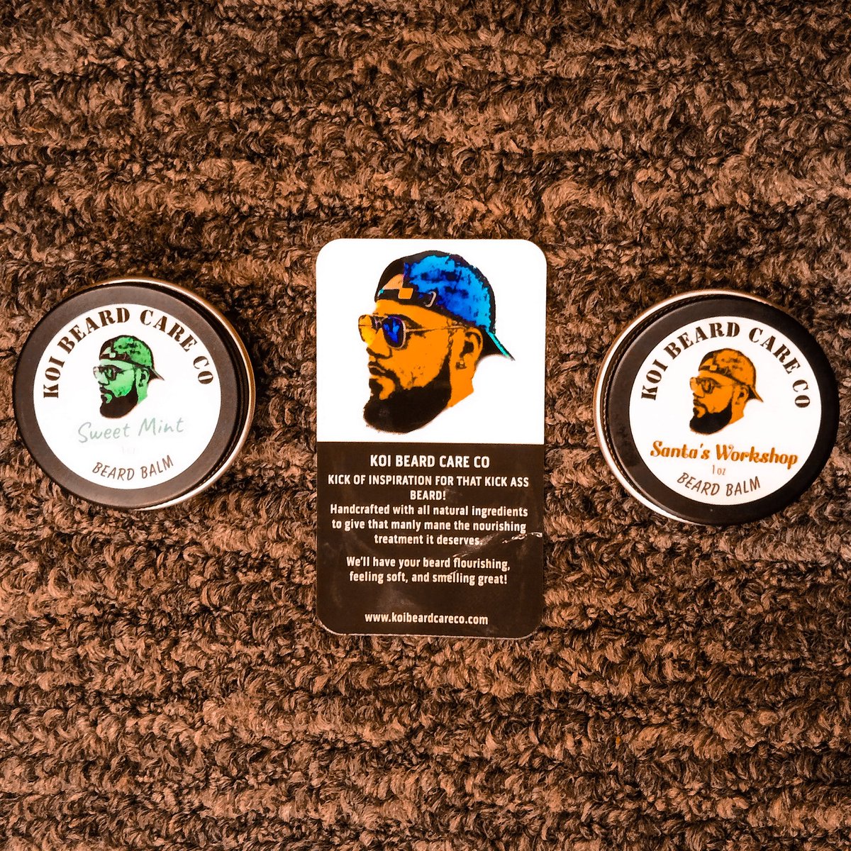 alaskabeardguy's tweet photo. #Beardmail from @koibeardcareco! Both are smooth, creamy balms with light, minty scents. Initial thought is that Santa's Workshop is not just for the holiday season. This scent can definitely go year-round.

#beard #beardcare #bearding #beardbalm #beardproducts #noshavenovember https://t.co/fXXp40EyWk