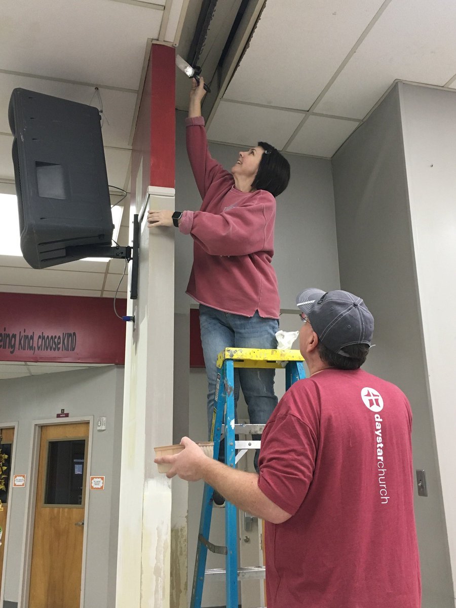 HIS is grateful for the support from our community.  Daystar Church volunteers helped us tackle several projects on our campus today!  Thank you for serving with excellence! #MakingHIStory #makeitcount  <a href="/earonsheats/">Earon Sheats</a> <a href="/daystarchurchtv/">Daystar Church</a>