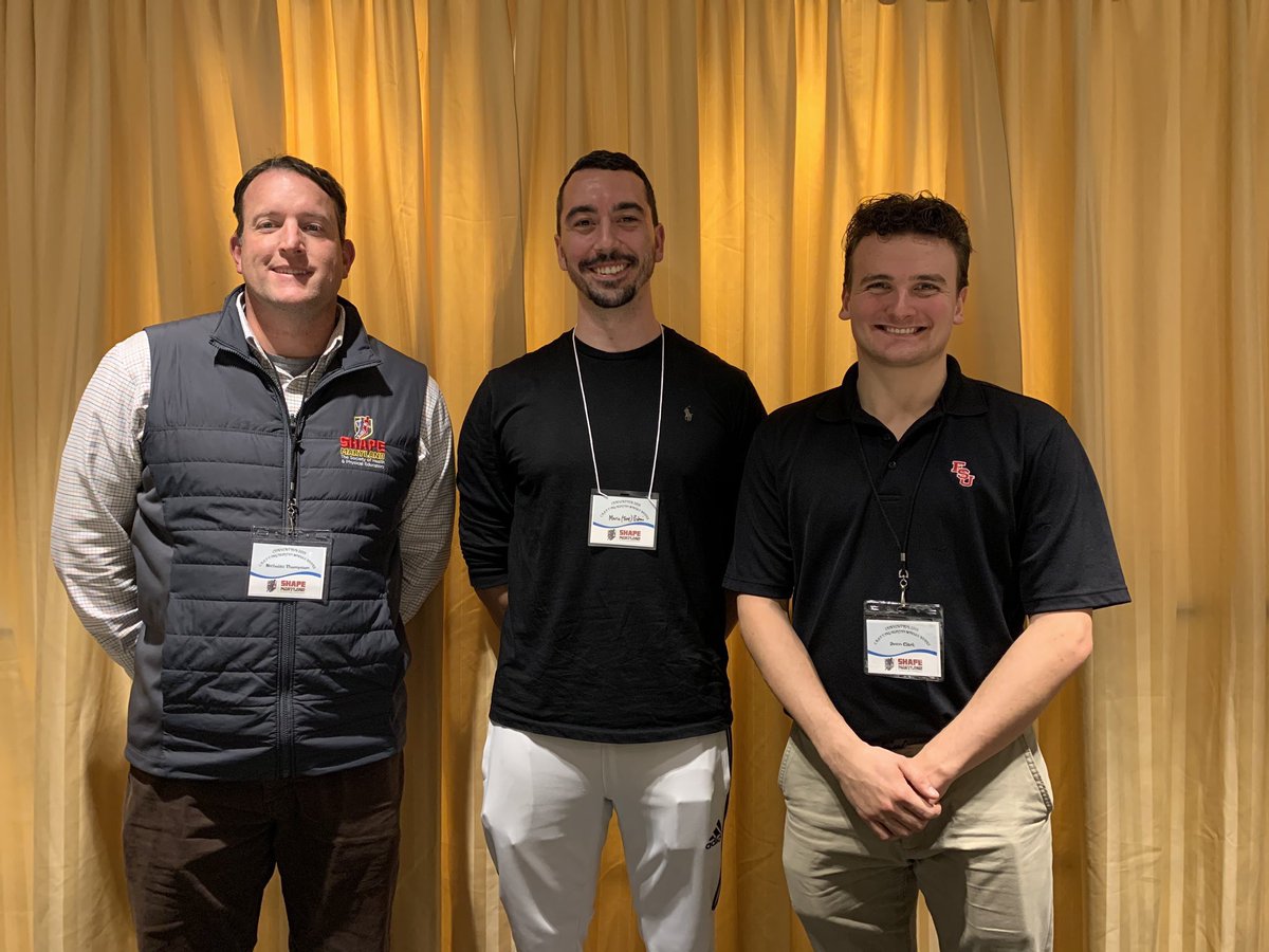 Congrats go out to to our own @MrP_PhysEd, Tony Protani, for being the Student President-Elect as a member of the @SHAPEMaryland Executive Board! You are well-suited to serve in this role!