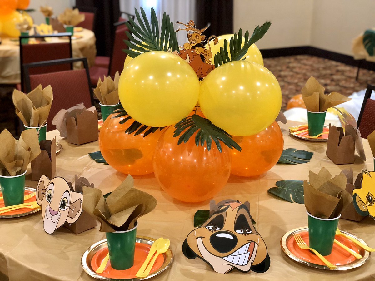 NiaaaBiaaa__'s tweet photo. Hakuna Matata came from the African language of Swahili and I am a little bummed I couldnโt find kente cloth table runners for this event. But Cadence is ONE! Happy HaONEamatata Birthday to you handsome little king ๐คด๐พ๐ฆ thanks April for choosing NSJ Event Co. ๐งก #NSJEventCo https://t.co/faBf8hDpfl