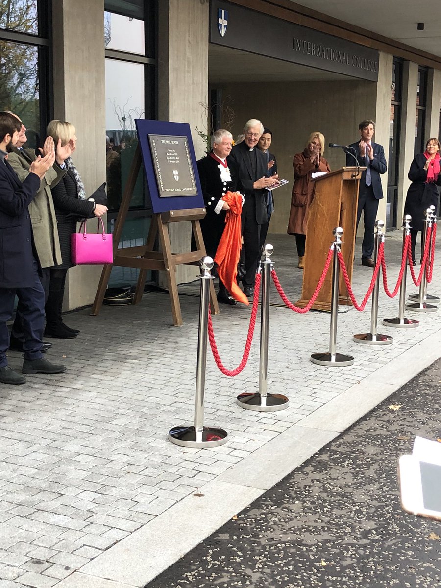 Wonderful to attend the opening by <a href="/KentHighSheriff/">The High Sheriff of Kent 2019</a> and <a href="/JoannaLumleyUK/">Dame Joanna Lumley</a> of the new <a href="/KingsCanterbury/">The King's School</a> Malthouse site. Improving educational opportunities for young people in Kent.