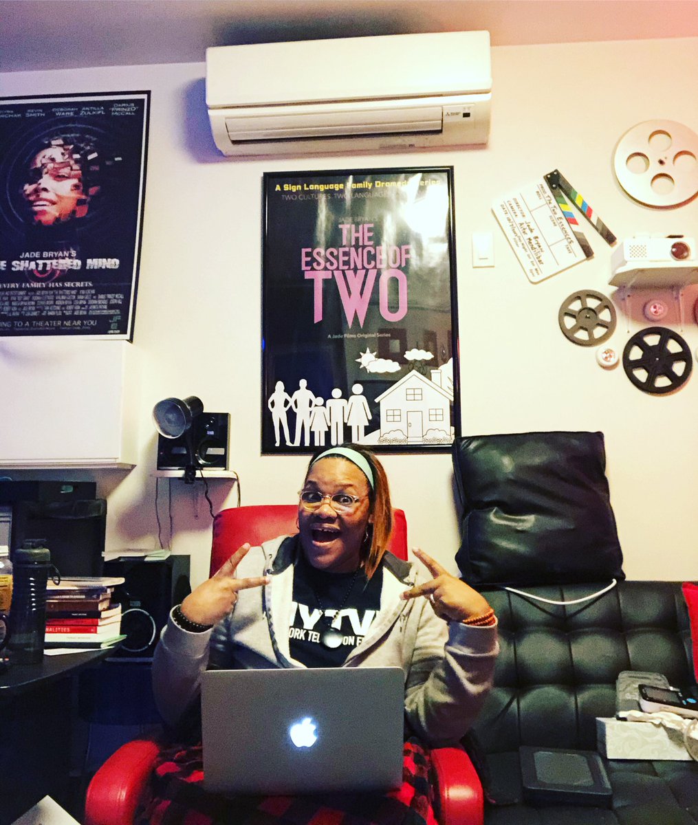 DeafShowRunner's tweet photo. #saturdayfeelings 🎬📺🎭🥰 #alliwantforchristmas... #amwriting #writer #producer #keepingmytrainmoving #trust #trusttheprocess #trusttheuniverse #deaftalentcreator #blackdeaftalent #POCdeaftalent #alwayskeepcreating #writerslife #filmmaker #director #firstblackdeaffilmmaker✊🏽🙌🏽🤞🏽 https://t.co/1Z8AtCctmI