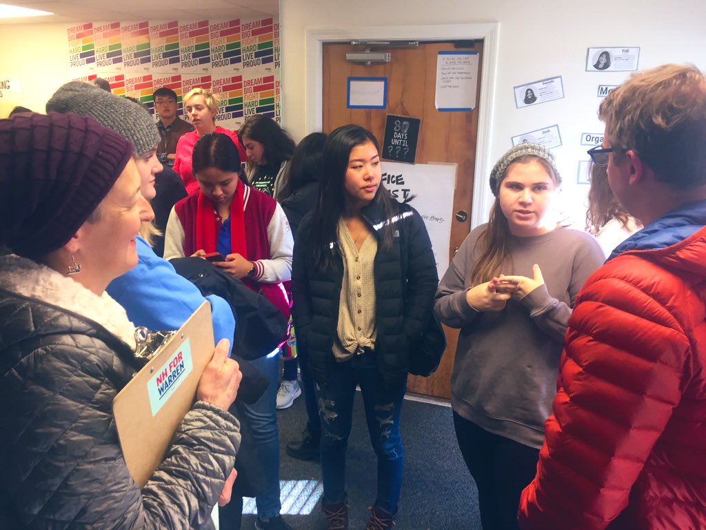 akpaninyie's tweet photo. Thank you @caseymconley for speaking to this large group of amazing volunteers about your support for @ewarren &amp; why you’re in this fight for big, structural change!!! 😊😁🤗 #WinWithWarren #NHPolitics #FITN https://t.co/2Szd2VFl0y