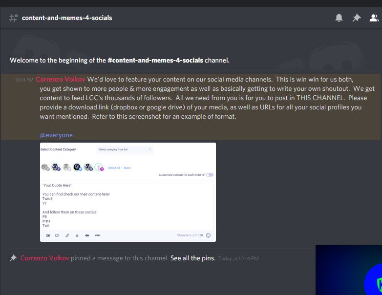 legiongc's tweet image. Legion Gaming Community Wants To Feature You!
As acommunity, we're looking to feature the content of our creators. There's a nifty new channel in our discord for just that!  If you're not already in our discord there's a link on our website legiongc.com to join!!!