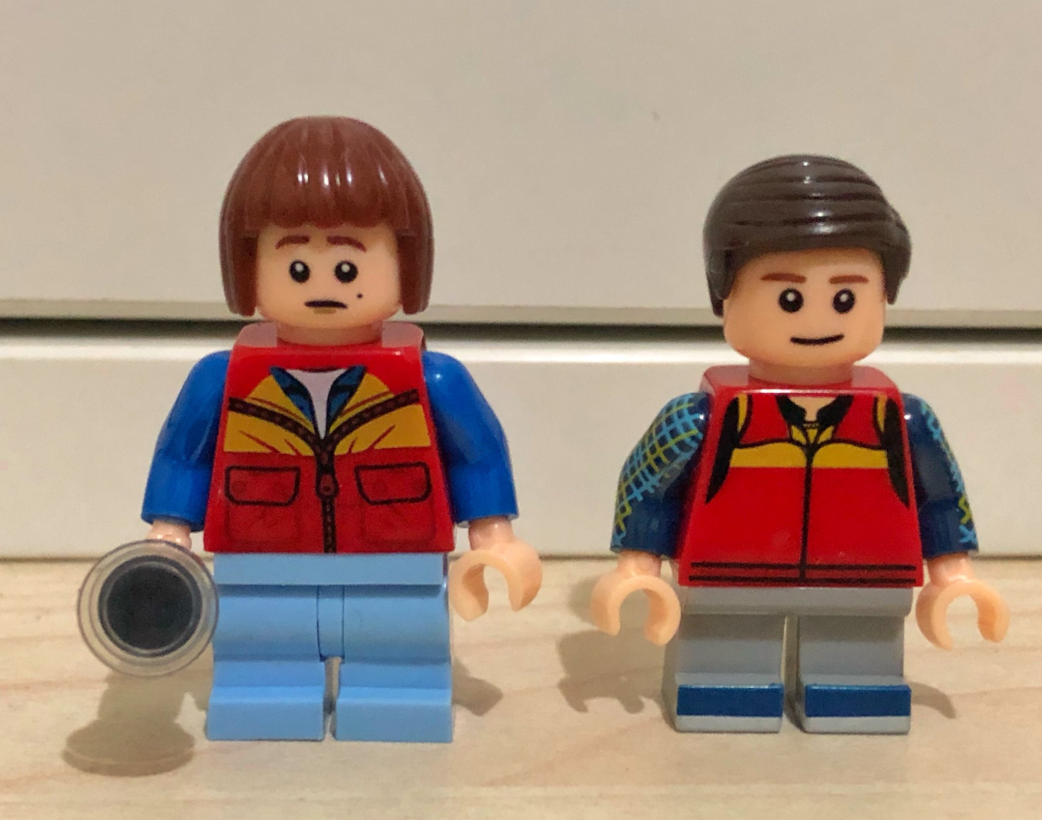 Lego on Twitter: "The new Will is better, it captured his face (and hair) better. He gets two faces. Regular and scared. El has a plastic dress now, the old one
