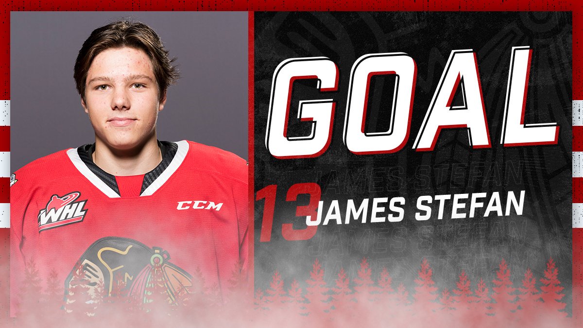 🚨GOAL🚨

<a href="/JamesStefan13/">James Stefan</a> FIRST <a href="/TheWHL/">Western Hockey League</a> GOAL 

3-2 Thunderbirds 
#BattleWithSeattle || #SEAvsPOR