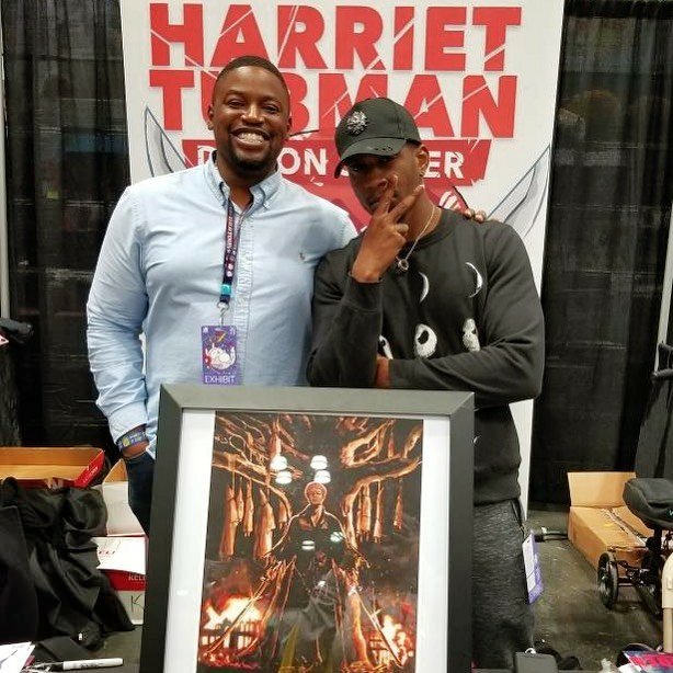 Lauryn2000's tweet photo. If you can survive being on The Nerdy Venoms Podcast, AnimeNYC is a piece of cake.
.
#Harriettubmandemonslayer 
#thenerdyvenoms
#davidcrownson 
#AnimeNYC https://t.co/8GaYgxImph