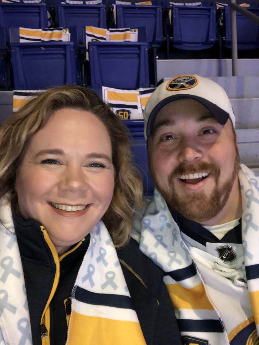 amymveiders's tweet photo. Sabres game and celebrating @veiders birthday! #sabresselfie https://t.co/bZTqE7YCLZ