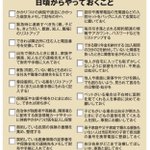 急に病気になったときのために日頃からやっておくことリスト。元気でも備えは大切ですね。