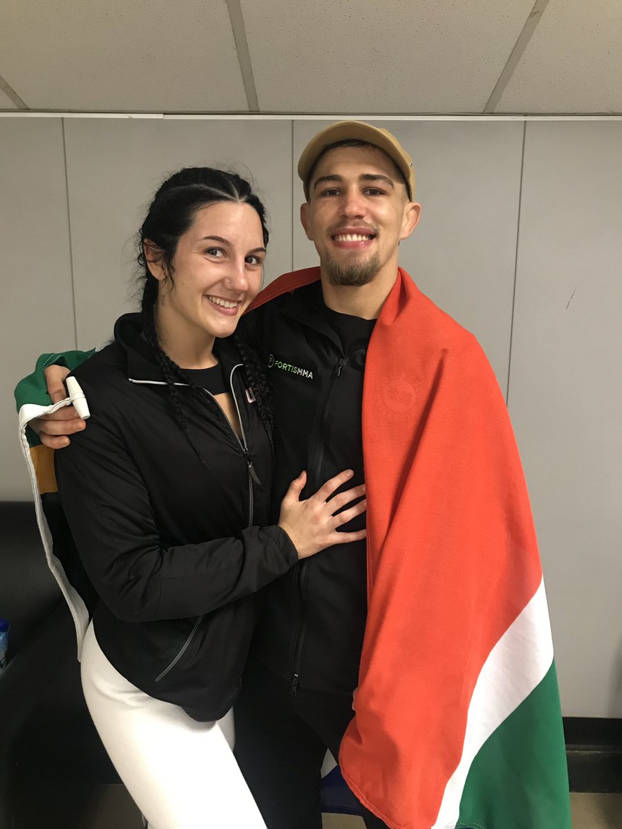 LFAfighting's tweet photo. Couples that slay together stay together!
Buys is pronounced #Baes for a reason.
Congrats to @CheyWarPrincess and @Wrestling_JP on their big wins last night at #LFA78. They are the first married couple to fight on the same card in @LFAfighting history! 🇺🇸🇿🇦
#MMA
#LFANation https://t.co/sq8Ycfx6B7