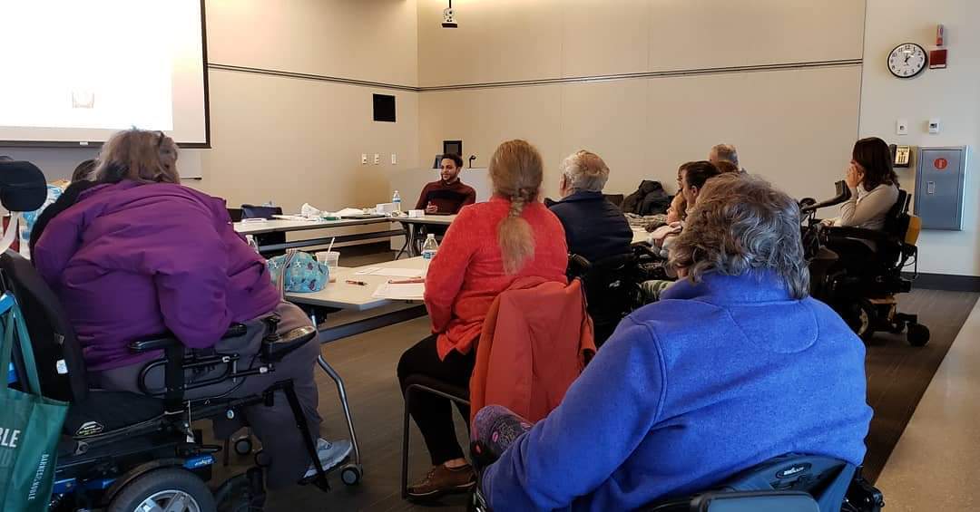 C_KeyLess's tweet image. Thank you to @sciboston for having me today to come speak on 'Cathing on the Go'! @gonumotion #MedSupplies #SolutionsForAll #numotion #knowbeforeyougo #sci #scd #spinalcord #spinalsource #education