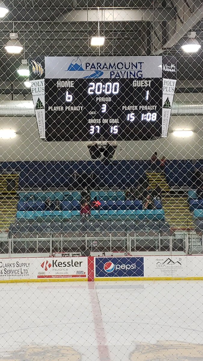 Wildcats lead Melfort 6-1 after 2 periods