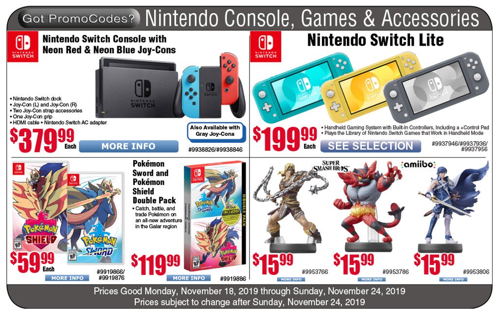 nintendo switch deals november 2019