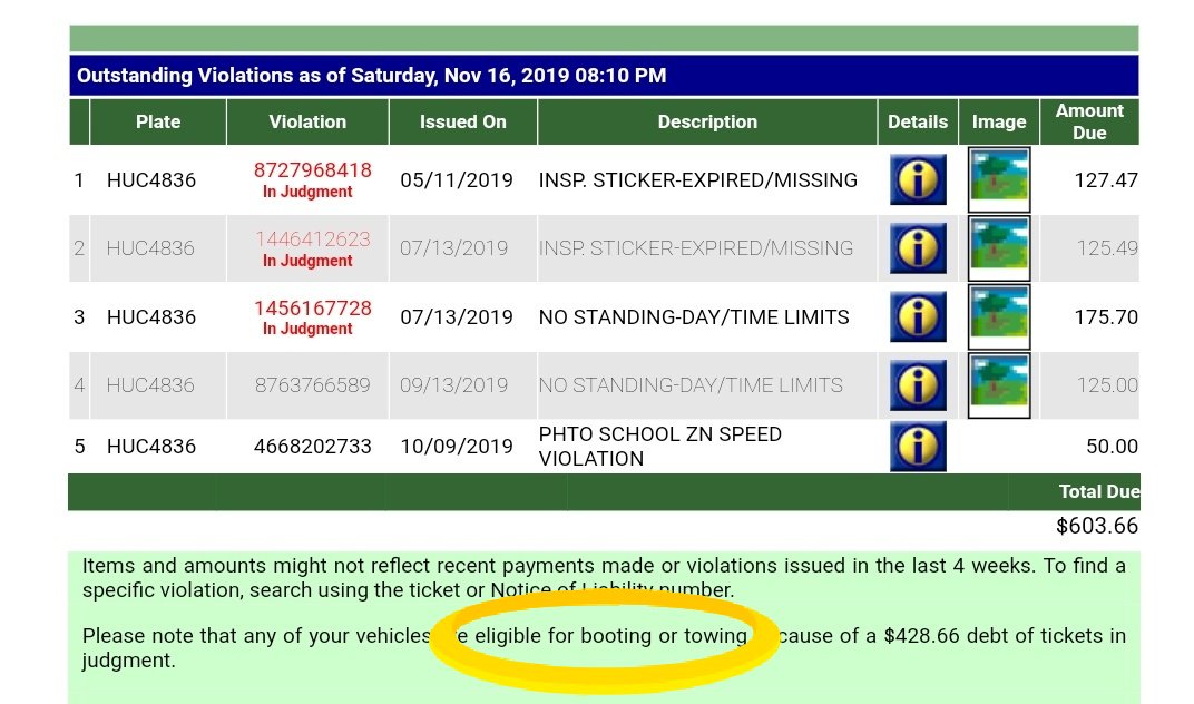 We want to know why  @NYCSHERIFF is still not towing this scofflaw.By all appearances, they are not enforcing the law impartially. #placardcorruption