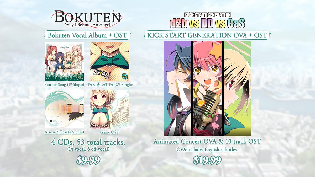 Mangagamer On Twitter But Wait There S More We Will Be Launching Two Special Dlc Packs On Our Website And Steam To Celebrate Bokuten Why I Became An Angel S Release Dlc Pack