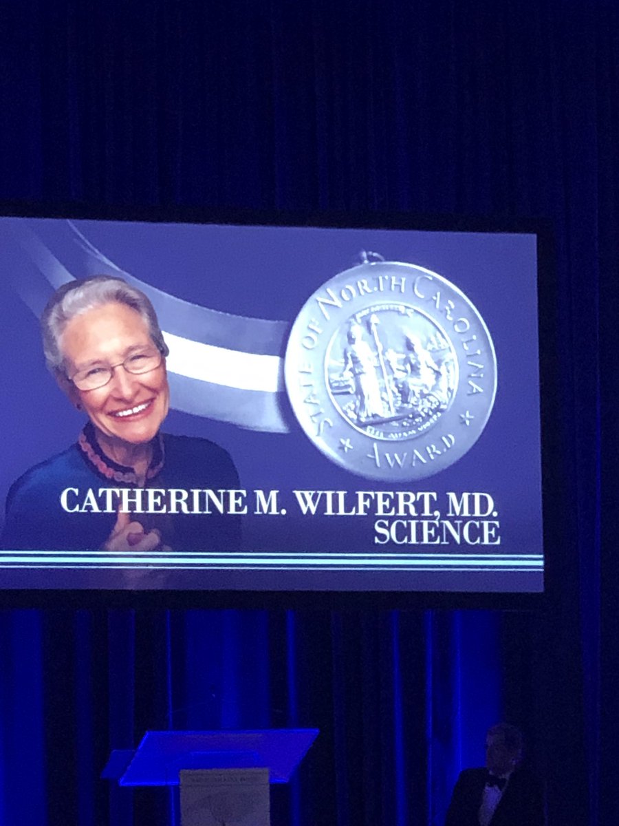 BarbAlexanderMD's tweet image. So proud as Dr Wilfert receives North Carolina’s highest civilian award tonight.  Amazing physician and scientist.  #idsa