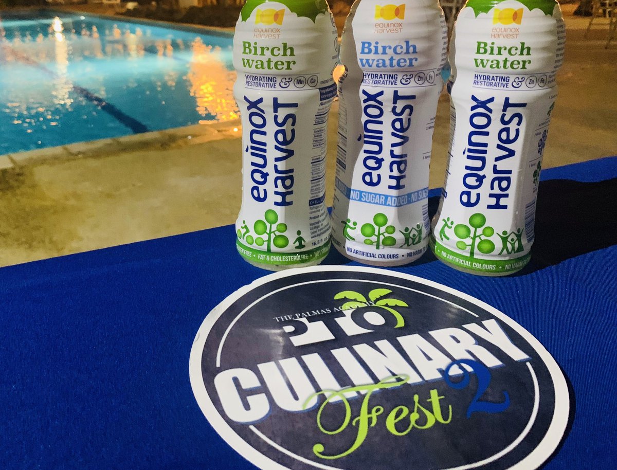 EquinoxHarvest's tweet photo. Always interesting to see what the culinary artists of the world can create using birch water! @palmasdelmarhumacao #ArtofHydration #CulinaryFest2 #CulinaryFest #Culinary #CulinaryArt #birchsap #birchwater #equinoxharvest #PuertoRico #ResortLife https://t.co/1UfcmKQU78