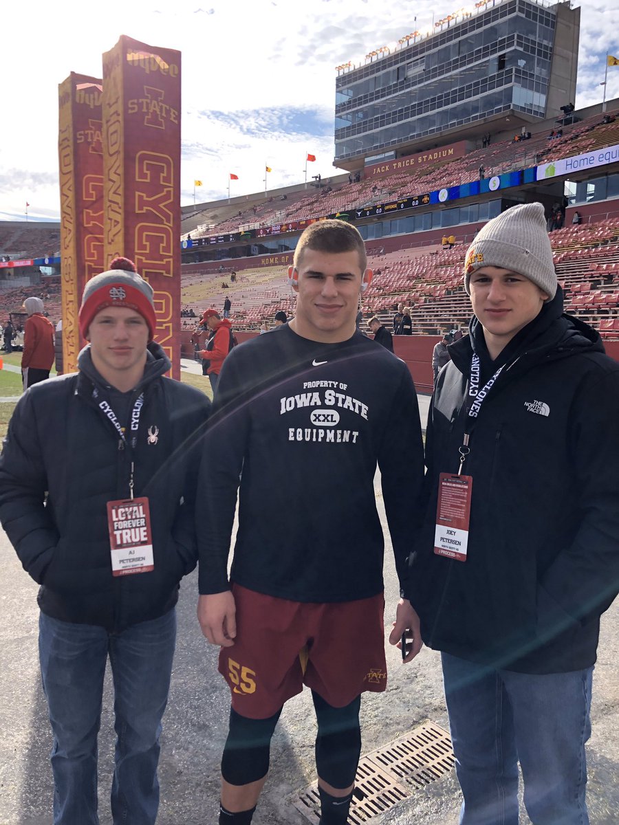 After a great game &amp; visit with @ISUMattCampbell, I wanted to say thank you to Coach Campbell &amp; the <a href="/CycloneFB/">Iowa State Football</a> staff for the scholorship offer to Iowa State University.  #ProveIt #earnednotgiven
