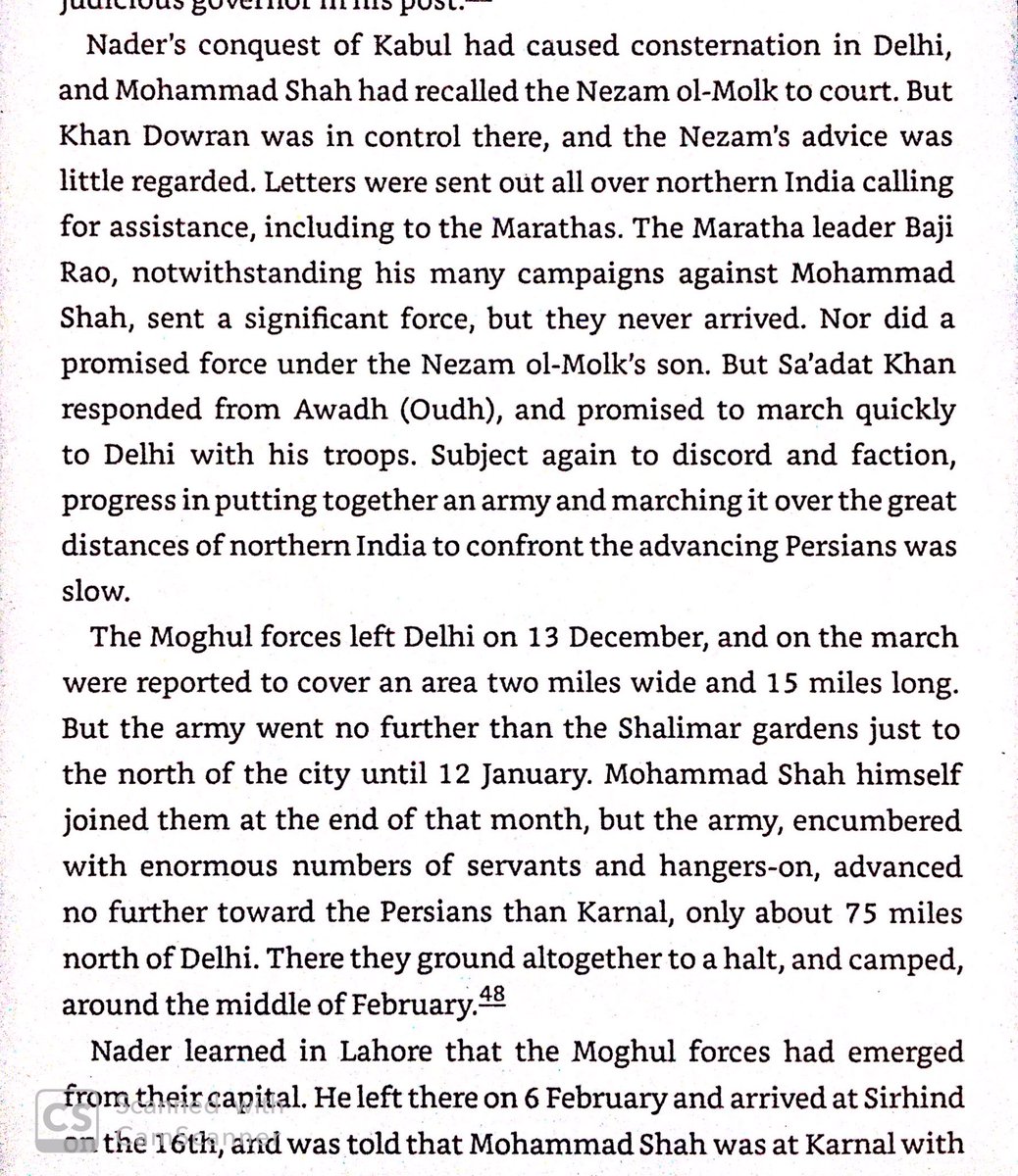 Author cites total Mughal troops at 300k & Persians at 100k. Numbers seem exaggerated, although the armies were undoubtedly enormous by the standards of the time.