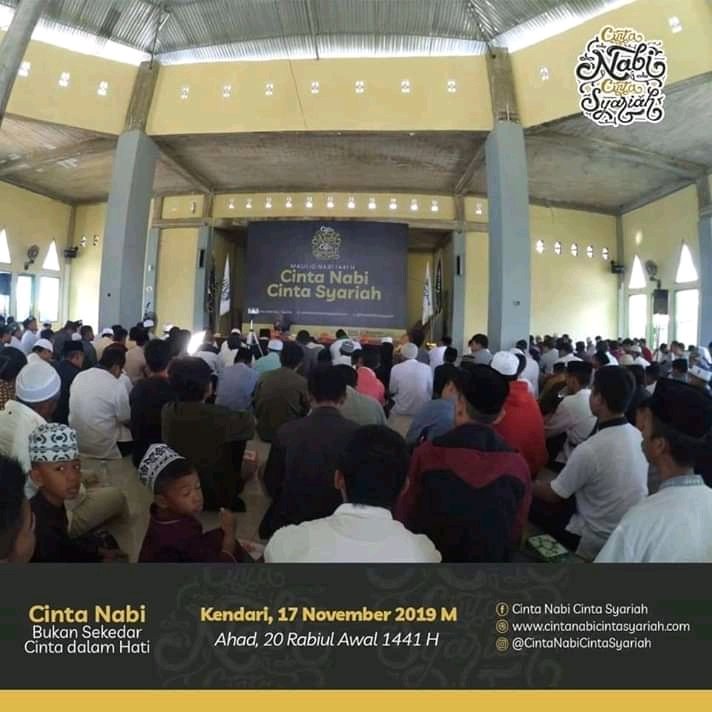 MMileneal's tweet photo. Maulid Nabi Muhammad SAW 1441

Kota Kendari

#CintaNabiCintaSyariah
#CintaNabiCintaUlama
#CNCSKendari https://t.co/k5DvgRW0he