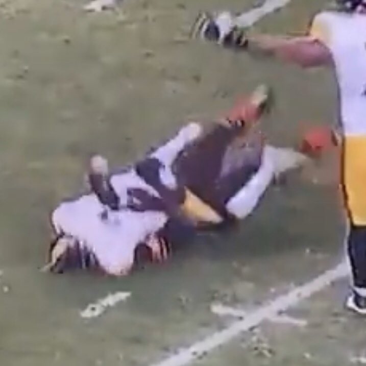For every whiny ass Steelers fan that says @MylesLGarrett hit Rudolph late and drove him into the ground. You’re full of shit. #FreeMylesGarrett #suspendRUDOLPH #Browns